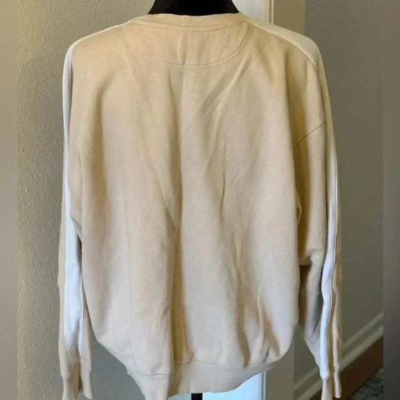 PINK Victoria’s Secret “Ivy” Fleece Tan/ Beige Sweatshirt - Picture 3 of 6